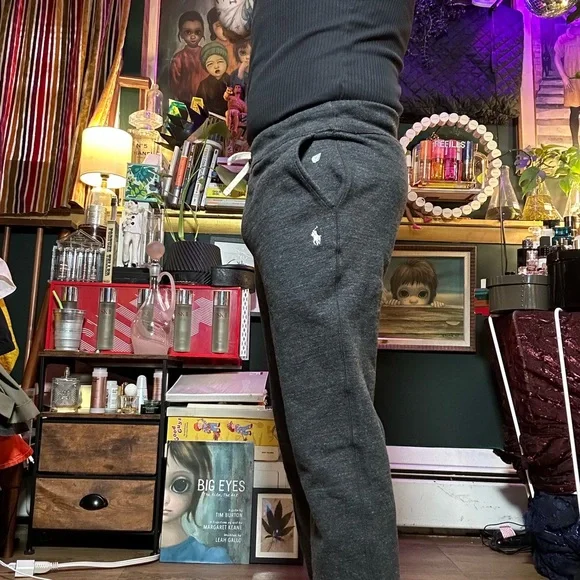 Men's polo Ralph  Lauren Gray Sweatpants - Picture 4 of 13